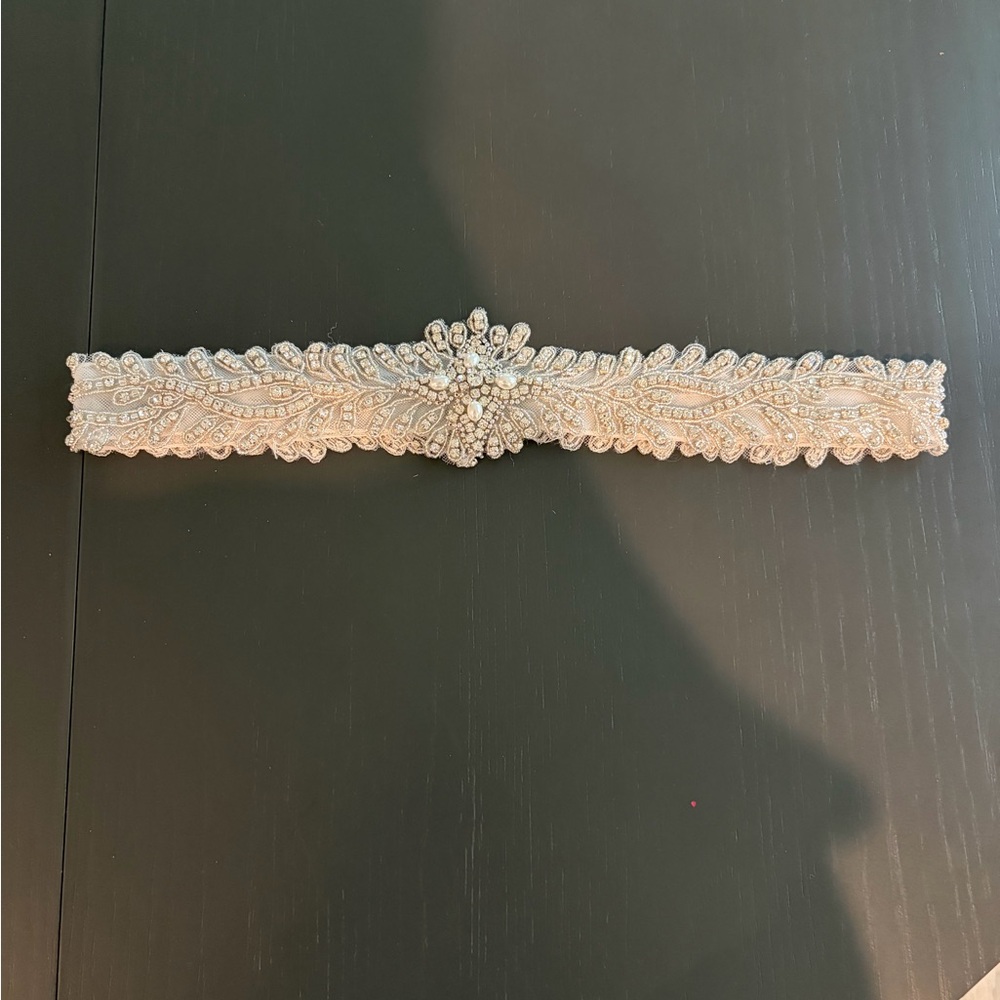 Beaded and crystal handmade belt for weddings or fancy occasion